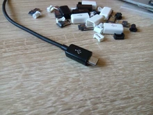 10 unids/lote YT2153Y Micro USB 4pin conector macho blanco/negro de datos OTG interfaz de línea de datos Cbale envío de la gota