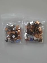 50 unids/lote cubierta cierres Cable final tapas cinta cuerda de cuero Clip collar pulsera conector para suministros de fabricación de la joyería