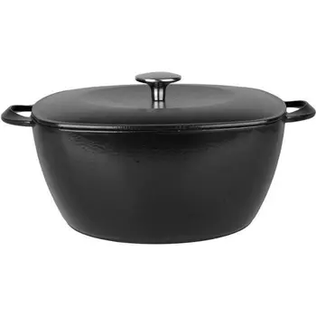 

SITRAM 712600 kitchen cast iron steel 4.5l black square black inner induction