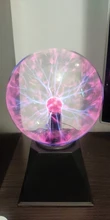 Lighting Decor Touch-Lamp Plasma-Ball Crystal Led-Night-Light Christmas Novelty Magic