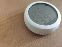 Tuya ZigBee-Sensor inteligente de temperatura del hogar y humedad, dispositivo con pantalla LED que funciona con asistente de Google y Tuya Zigbee Hub