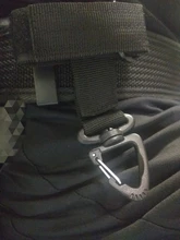 Guante de nailon multiusos, gancho, ventilador militar, guantes tácticos para exteriores, cuerda de escalada, almacenamiento, ajuste, guante para acampada, hebilla colgante