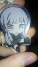 Danganronpa-Llavero de ventilador acrílico de doble cara, colección de Anime, figuras para juego, Nanami, ChiaKi, Nagito, Komaeda