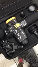 Phoenix-pistola de masaje de percusión a2, masajeador corporal eléctrico negro, terapia con 4 cabezales, MG55008