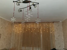 Led-String-Lights Christmas-Snowflakes Holiday Party Waterproof Connectable Wave