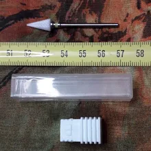 Fresas de cerámica para uñas, brocas eléctricas para manicura y pedicura, máquina de limado, equipo de herramientas de Arte de uñas, 1 Uds.