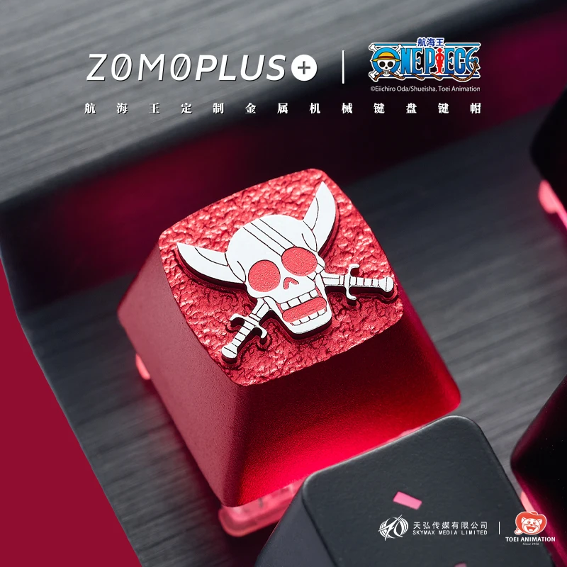 Zomo Plus x One Preço Quatro Imperadores Vermelho Haired Shanks Keycap Artesanal de Alumínio Teclado Mecânico - Imagem 5