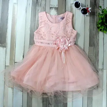 

Summer dress for girls, princess dress sleeveless strappy flower and sequins, nice clothes for girls