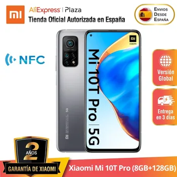 

Xiaomi Mi 10T Pro (Memoria interna de 128GB RAM de 8GB 5G 6.67" HDR10+ Qualcomm® Snapdragon™ 865 Android Nuevo Libre)