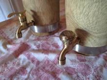 Garden Taps Faucet Tap-Decorative Bibcock Washing-Machine Wall-Mount Carved Brass Outdoor