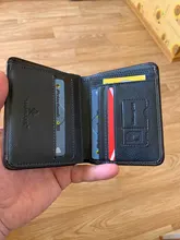 ManBang-cartera de piel auténtica para hombre, Mini tarjetero pequeño, Retro, de bolsillo, alta calidad, 2020