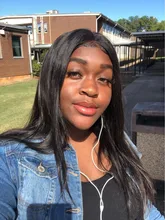 Luvin-mechones de cabello humano postizo brasileño, extensiones de cabello humano liso con cierre frontal de encaje 4X4