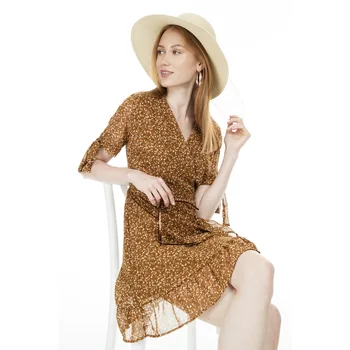 

Lela Flounces Mini Dress WOMEN DRESS 23430976