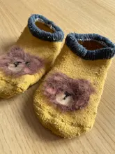 Otoño Invierno gruesa de algodón suave calcetines de niñas bebé recién nacido animales de dibujos animados bebé calcetines bebé niño Calcetines antideslizantes calcetín