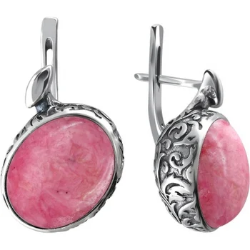 

Esthete earrings with seraphonites made of black silver