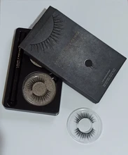 Pestañas postizas efecto 3D, extensión de pestañas de pelo largo de visón, efecto de belleza natural de 3 pares, N.º X11