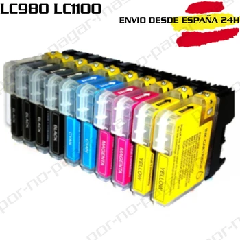 

10x BROTHER LC980 LC1100 ink cartridges for BROTHER DCP-145C DCP-165C MFC-250C MFC-290C DCP-375CW DCP-195C DCP-163C