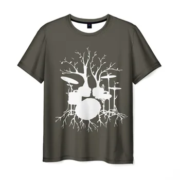 

Men's T-shirt 3D drums