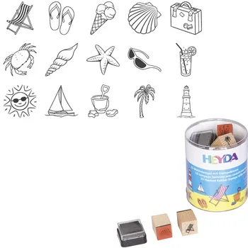 

Set of stamps Brunnen Heyda holiday-rest, 15 PCs beach rest
