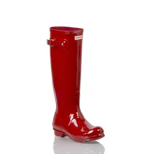 Охотничьи высокие сапоги; красные повседневные женские сапоги на плоской подошве; Зимняя коллекция; женская обувь; женские ботинки; Feminina; 109331