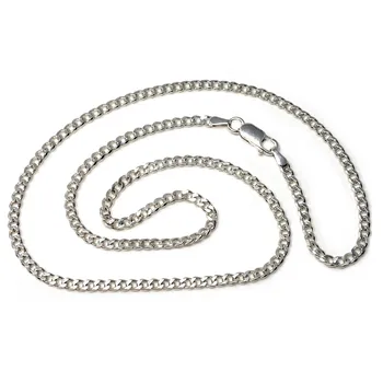 

Chain 925 sterling silver m smooth 60cm. Chin rest locking carabiner