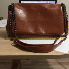 Bandolera de cadena gruesa plegable para mujer, bolso de hombro femenino A la moda, con asa, 2020