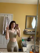 Ropa de gimnasio sin costuras para mujer, conjunto de Yoga, ropa de entrenamiento, ropa atlética femenina, sujetador de Fitness, Top corto de manga larga, traje deportivo