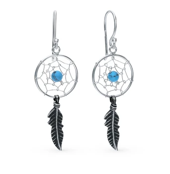 

Silver earrings with turquoise sunlight sample 925