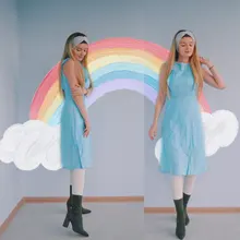 VITIANA-vestido Midi informal para mujer, vestido largo Midi liso en blanco y azul con encaje, sin mangas, elegante para fiesta de verano, 2018