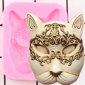 

Cheetah Leopard Mask Silicone Mold Animal Cupcake Topper Fondant Cake Decorating Tools Biscuit Baking Candy Chocolate Moulds