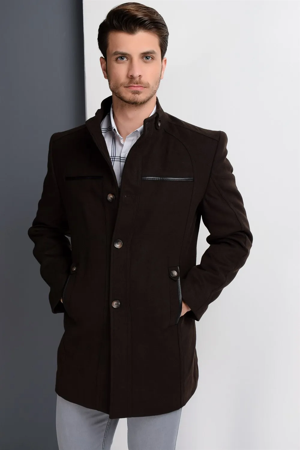 PLT8377 DEWBERRY OVERCOAT-BROWN