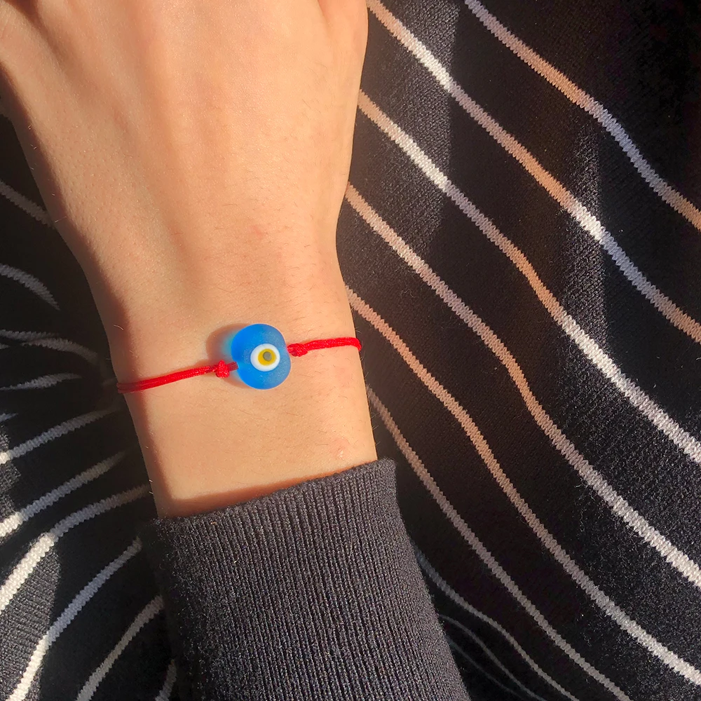 

Blue Glass Evil Eye Bracelet