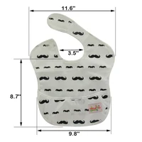 1 Baby Stuff Waterproof Cute Baby Feeding Bib Washable Baby Apron Reusable Baby Clothes New Born With Pocket 6 to 24 months 2