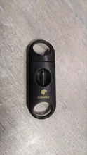 COHIBA-cortador de cigarrillos con hoja de acero inoxidable, herramienta de corte de plástico en V, corte de acero inoxidable, corte de cigarrillos, cortador de bolsillo