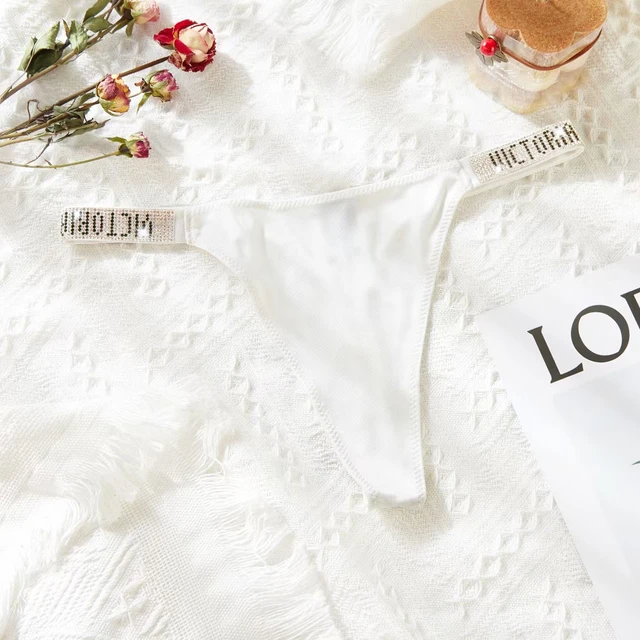 New VS Lingerie Push Up Bras For Women Underwear Sexy Flower Print Comfort Seamless Bralette Top Letter Rhinestone Lingerie VS