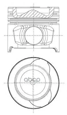 87-123407-40_поршень! D76.5 0.5 Renault Megane/Clio/Scenic Iii 1.5dci 08 Nural 8712340740 NURAL арт. 8712340740