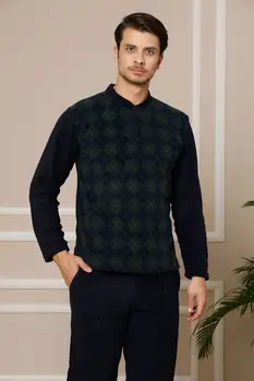 

STRAWBERRY Women 'S Navy Blue Fleece Sleepwear Suit