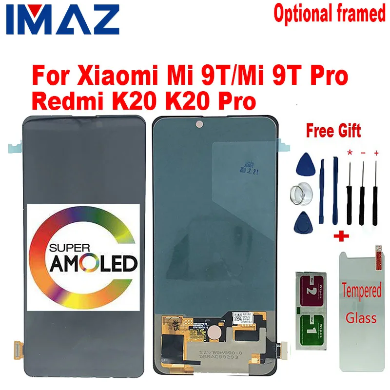 ЖК-дисплей AMOLED IMAZ AAA для Xiaomi Mi 9T Pro 9T/ Redmi K20 рамка с ЖК-дисплеем и сенсорной панелью |