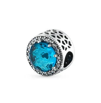 

Silver Pendant-charm with alpanite and cubic zirconia sunlight sample 925