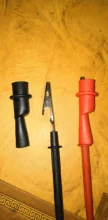 1 Pair Alligator Crocodile Test Clip Clamp For Multimeter Tester Probe New