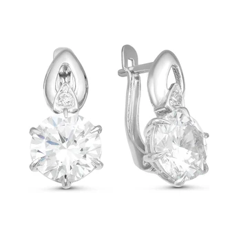 

Earrings made of silver with cubic zirconia