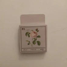 Paquete de 45 unidades de pegatinas Vintage de flores para manualidades, pegatinas para álbumes de recortes, papelería, planificador de confección de álbumes