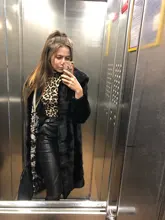 EIFER-Body de leopardo para mujer, Body Sexy ajustado, traje de cuello alto de manga larga, mono estampado