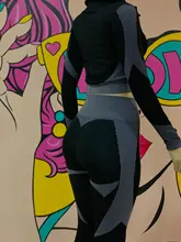 Sport Gym Suits Wear Yoga-Sets Running-Clothes Long-Sleeve Seamless Female Women Fitness