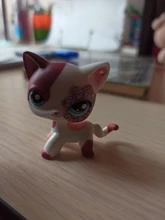 Colección de mascotas pequeñas, perro de juguete Original de alta calidad, modelo de muñeca móvil, regalo para chico