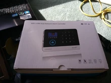 Inalámbrico Tuya APP SIM GSM casa RFID de seguridad antirrobo LCD teclado táctil sistema de alarma WIFI/GSM kit de Sensor ruso español voz