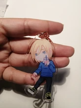 Vograce abalorios holográficos acrílico transparente impreso holograma llavero, haga su propio llavero acrílico con anime