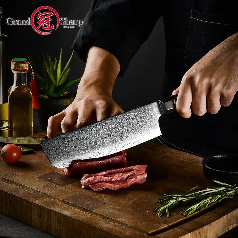 67-layer Damascus Steel Chef's Knife Japanese VG10 Steel Kitchen Knife  'tsunami' 8 Damascus Blade -  Norway