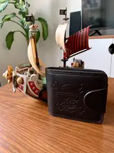 Wallet Card-Holder Money-Bag Mark Purse Men Skull One-Piece Anime Women Embossed Short