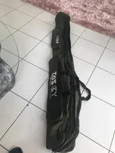 Bolsa de caña de pescar de tela Oxford plegable, almacenamiento protector multifuncional, 1/2/3 capas, negro/verde, 60/122/150/152cm